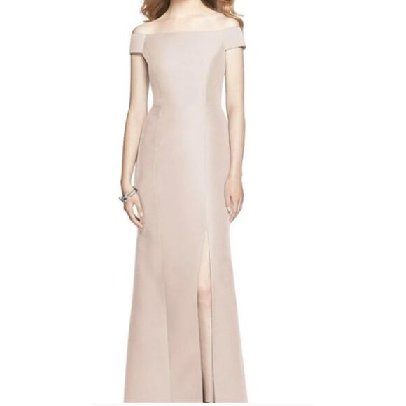 Alfred Sung Champaign Trumpet   Bridesmaids dress / Evening Gown Size 12 NWOT - Picture 1 of 3